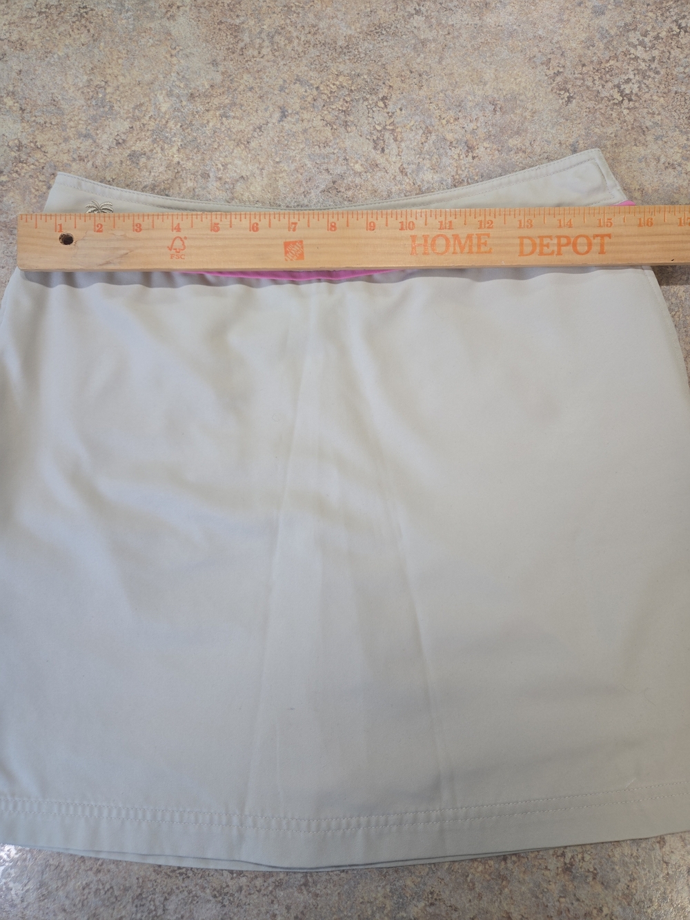 Vintage Lilly Pulitzer White Label Khaki Skort Women's Size 4 Quick Dry Golf - Picture 7 of 8